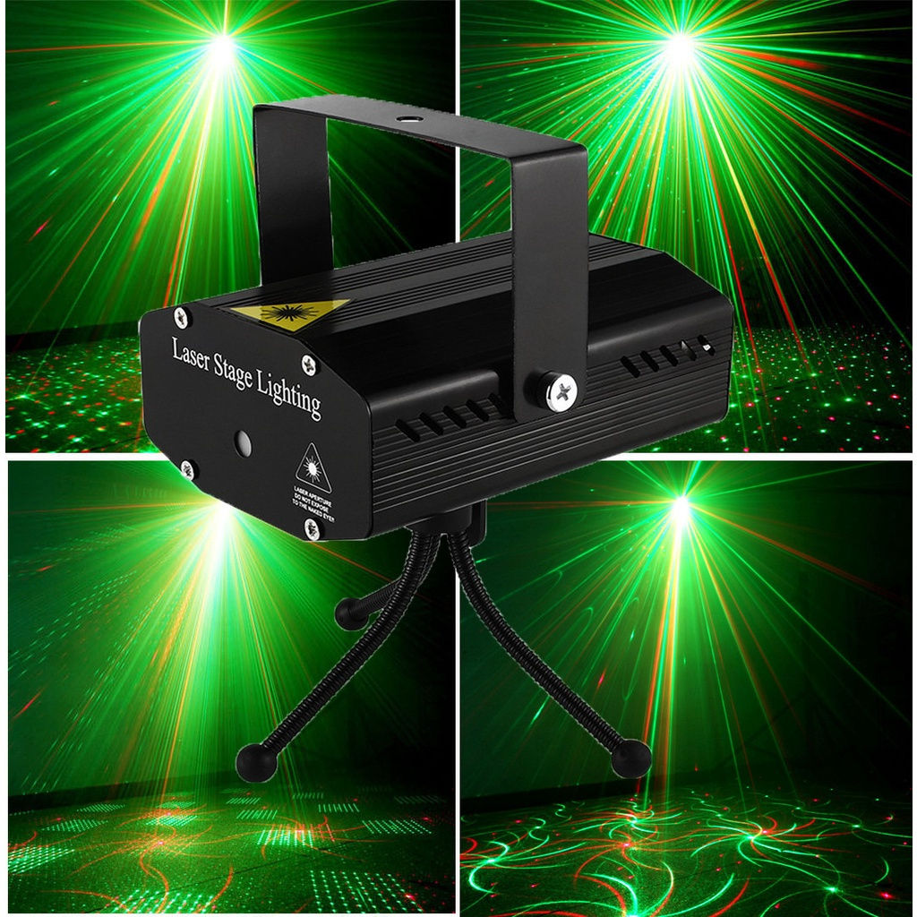 Novo Projeto de Luz LED para Palco, Luz Disco DJ, Projetor de Laser, Luzes Flash Activadas por Som para Festas de Natal