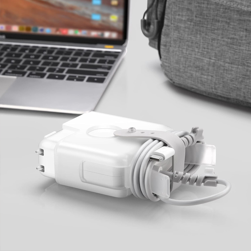 Estojo Protetor de Carregador Organizador de Cabos Finos e Macios para MacBook A