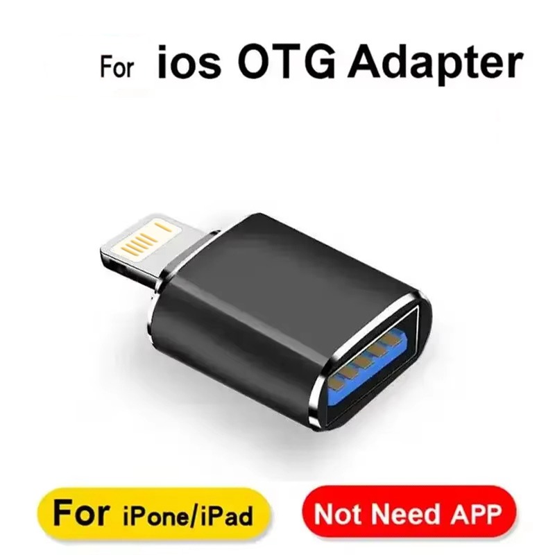 Adaptador USB 3.0 OTG Para iPhone iPad Com Conversor HDMI VGA E Entrada De Áudio De 3.5 Mm Tipo C iOS 13 Acima
