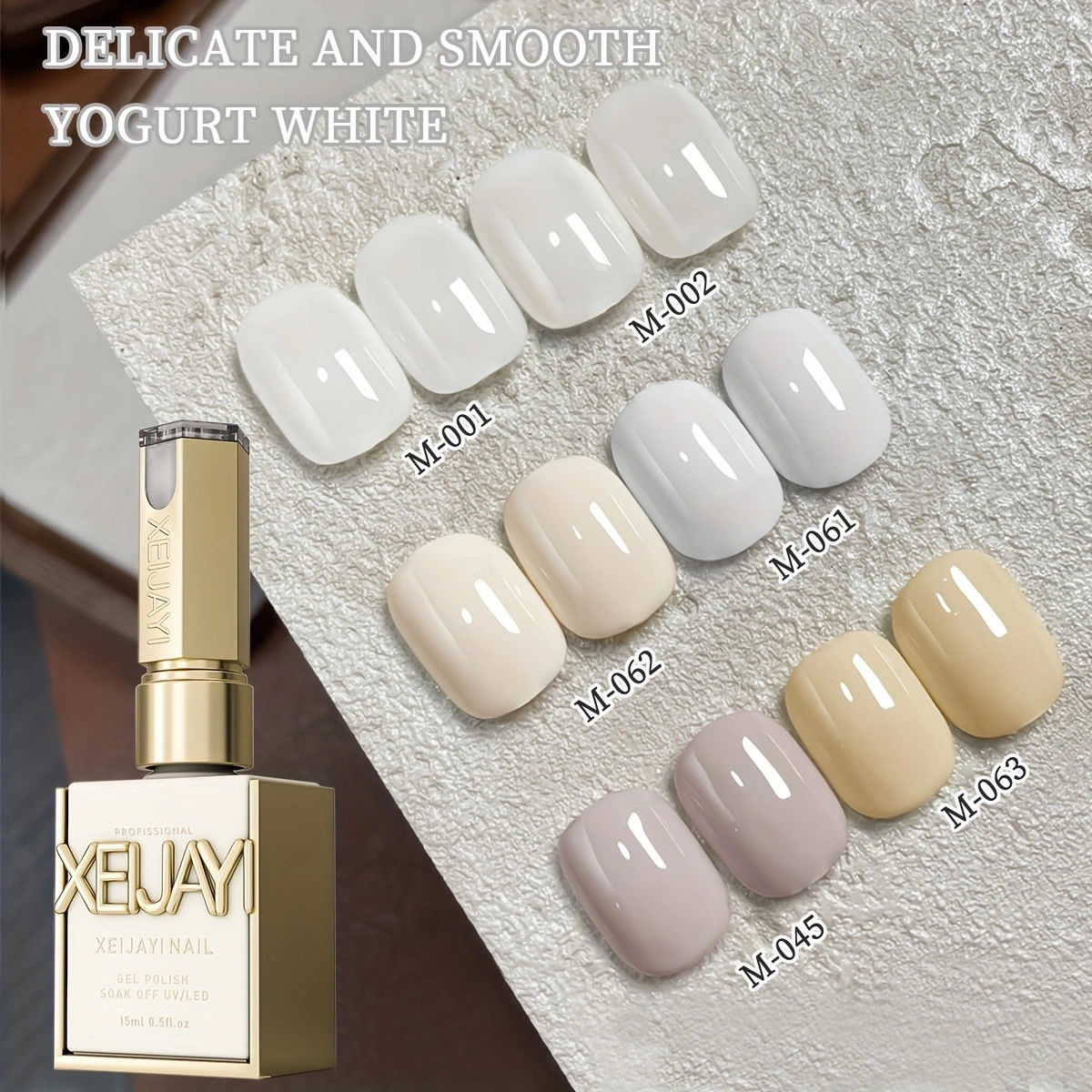 Conjunto De Gel Semipermanente White Series Com 6 Cores De 15ml, Ideal Para Arte Em Unhas ...