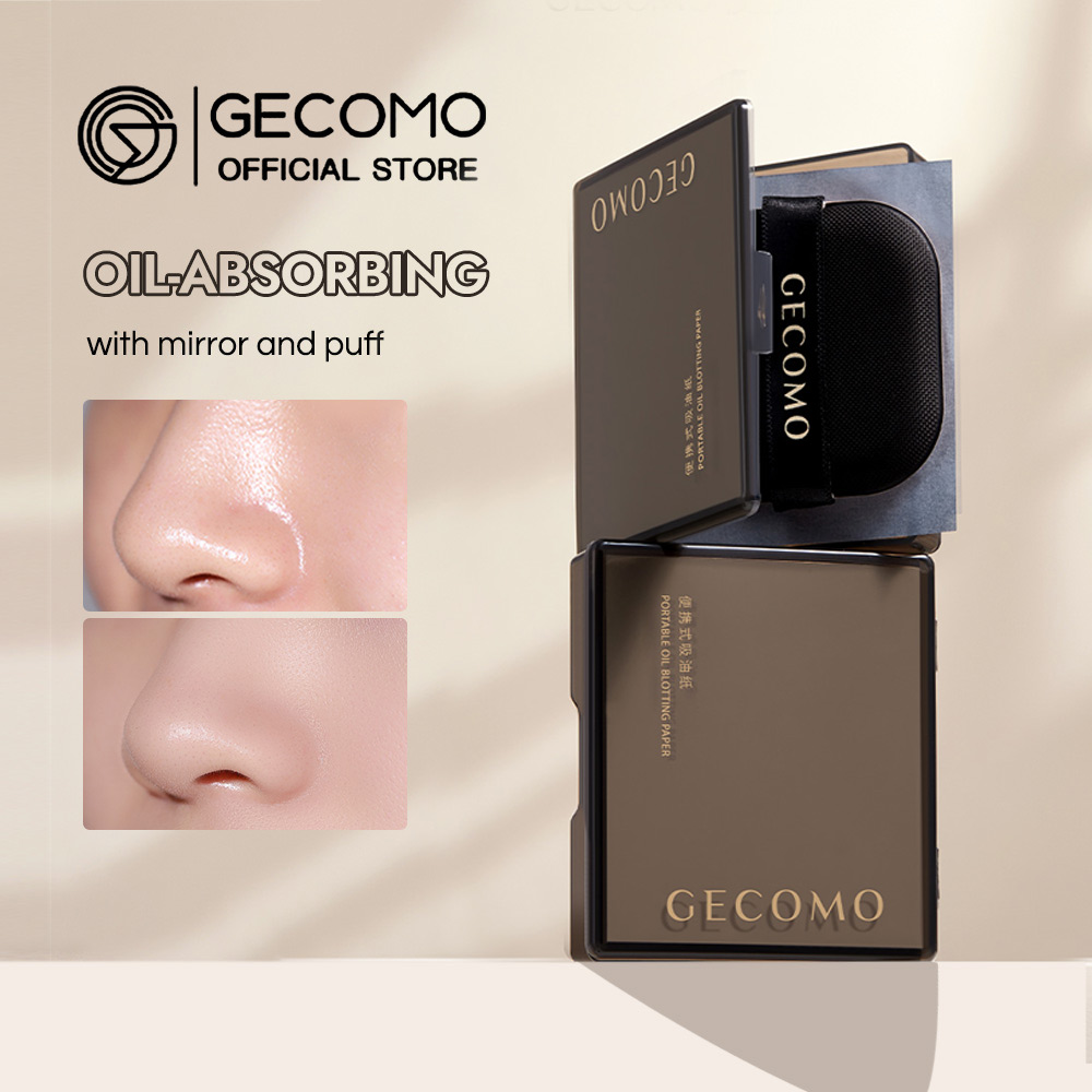 Gecomo Papel Absorvente De Óleo De Carvão De Bambu , Controle , Espelho Fosco Para Maquiagem , Ferramentas Faciais Portá em Oferta na Shopee