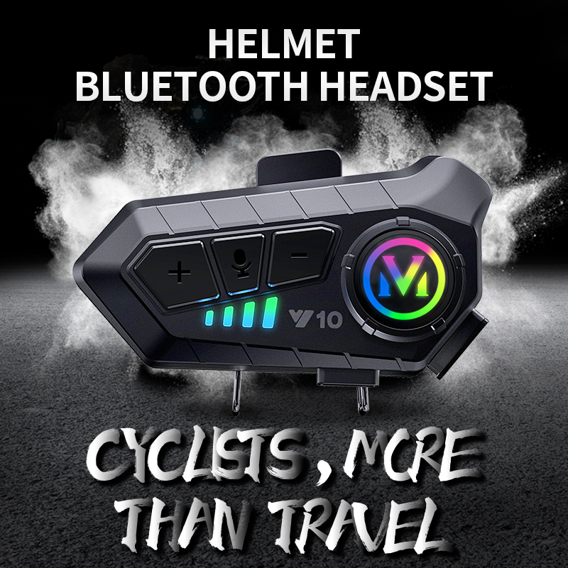Y10 Fones De Ouvido Capacete Da Motocicleta Bluetooth Metade Completa À Prova Dwaterproof Água Redução Ruído Super Longa