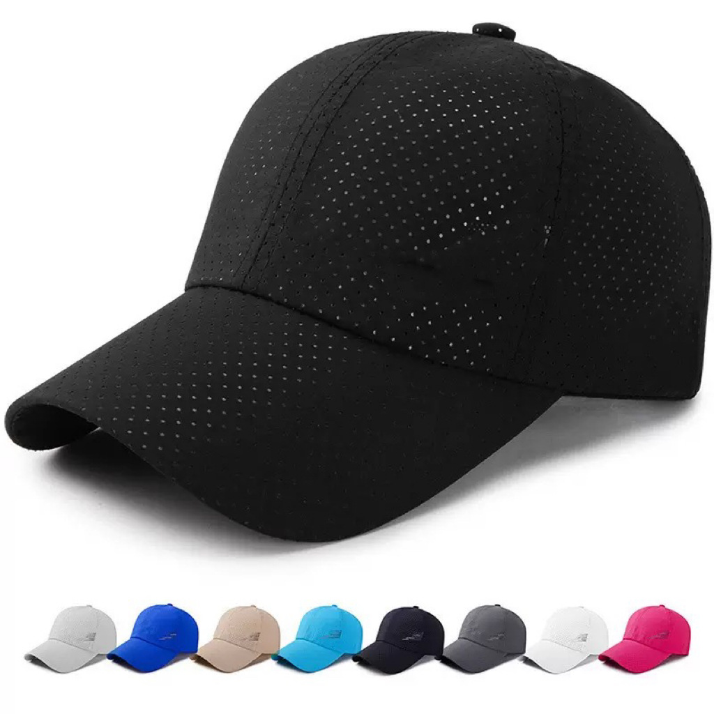 Boné de Baseball Respirável de Secagem Rápida, Proteção Solar e Sombreiro para Cabeça Grande.