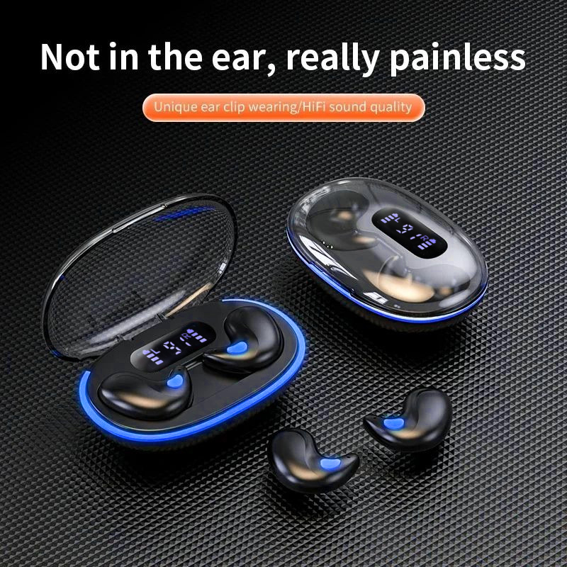  Fones de Ouvido X55 TWS Mini Sono Sem Fio Bluetooth Display LED HIFI Som Estéreo IPX5 À Prova D'Água Cancelamento de