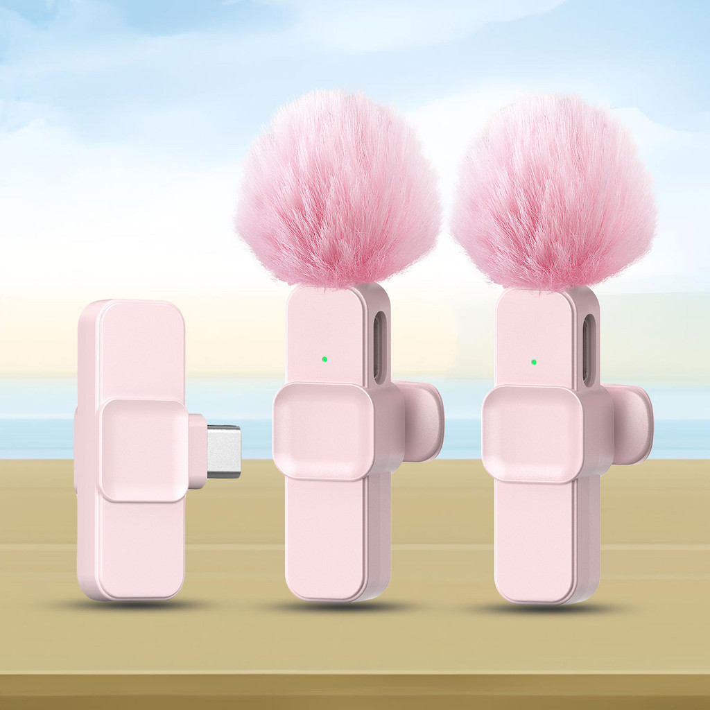 Microfone De Lapela Sem Fio Com Pára-Brisa Para Smartphone PC Jogo De Gravação De Áudio E Vídeo Vlog