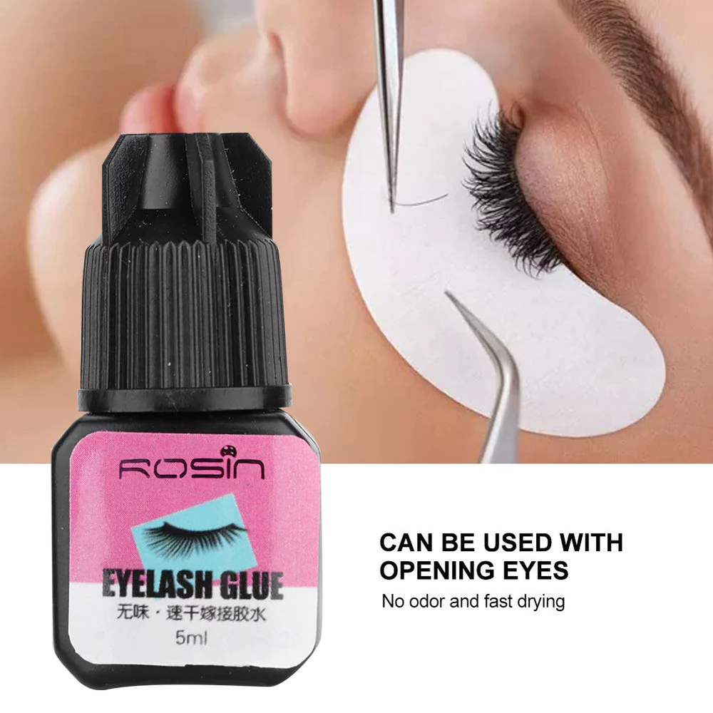 Cola Para Enxerto De Extensão De Cílios 5ml-Ferramenta Profissional De Secagem Rápida