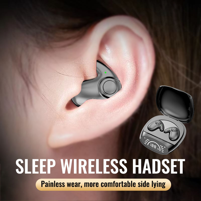 TWS Bluetooth À Prova D'água Com Cancelamento De Ruído Fones De Ouvido Invisíveis Fone Ideal Para Dormir