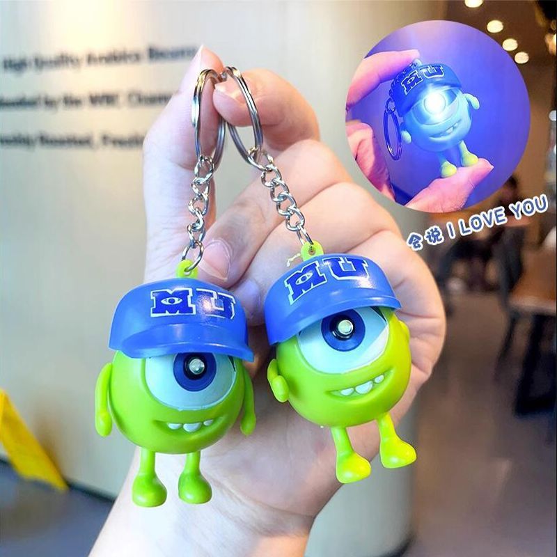 2 chaveiros de boneca que podem dizer Eu te amo, emitir som, luz e falar.