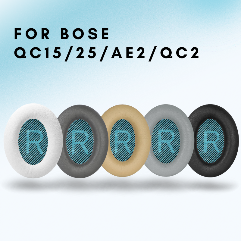 Almofadas de Ouvido de Couro Sintético de Substituição para Fones Bose QC35, QC25, QC15, AE2