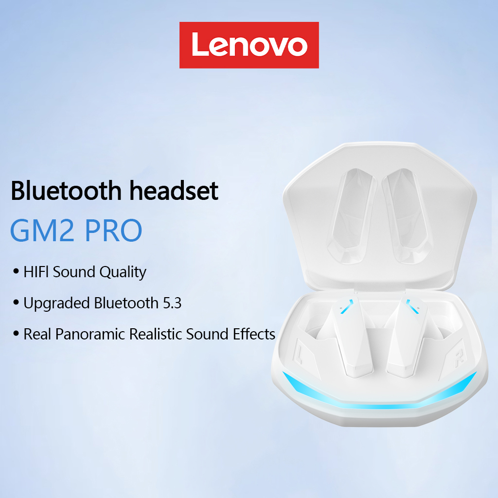 Lenovo GM2 Pro Fones De Ouvido Sem Fio Bluetooth De Alta Qualidade TWS Jogos Com Cancelamento De Ruído Smartphone Microf