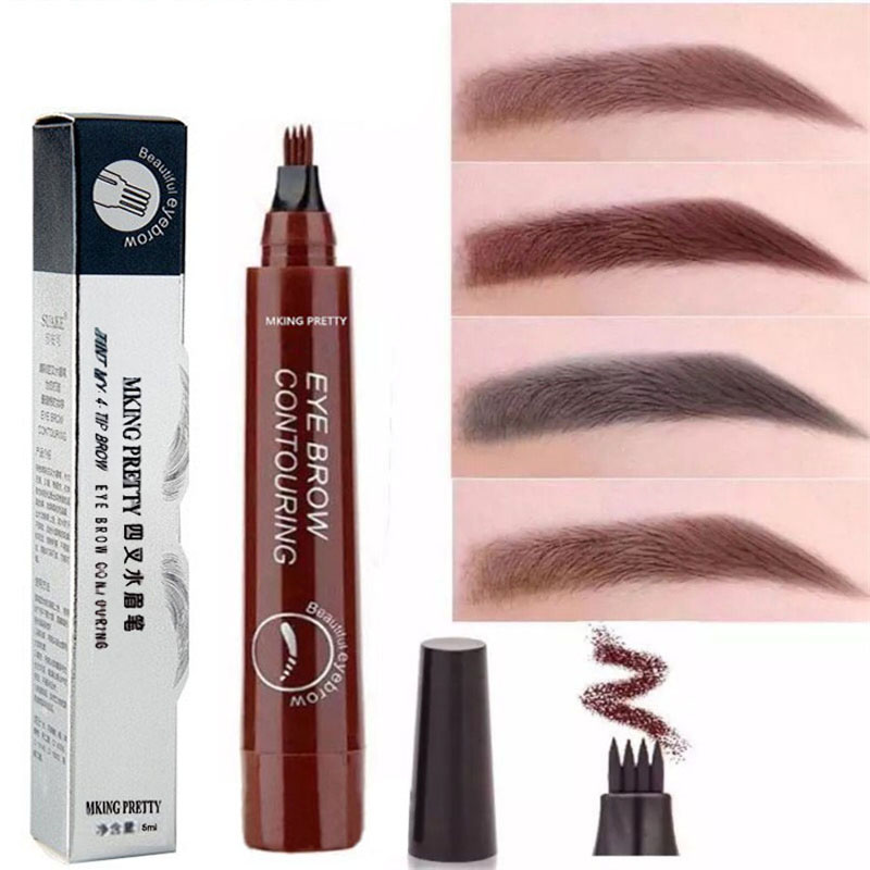 Caneta E Lápis 4d Para Sobrancelhas, À Prova D