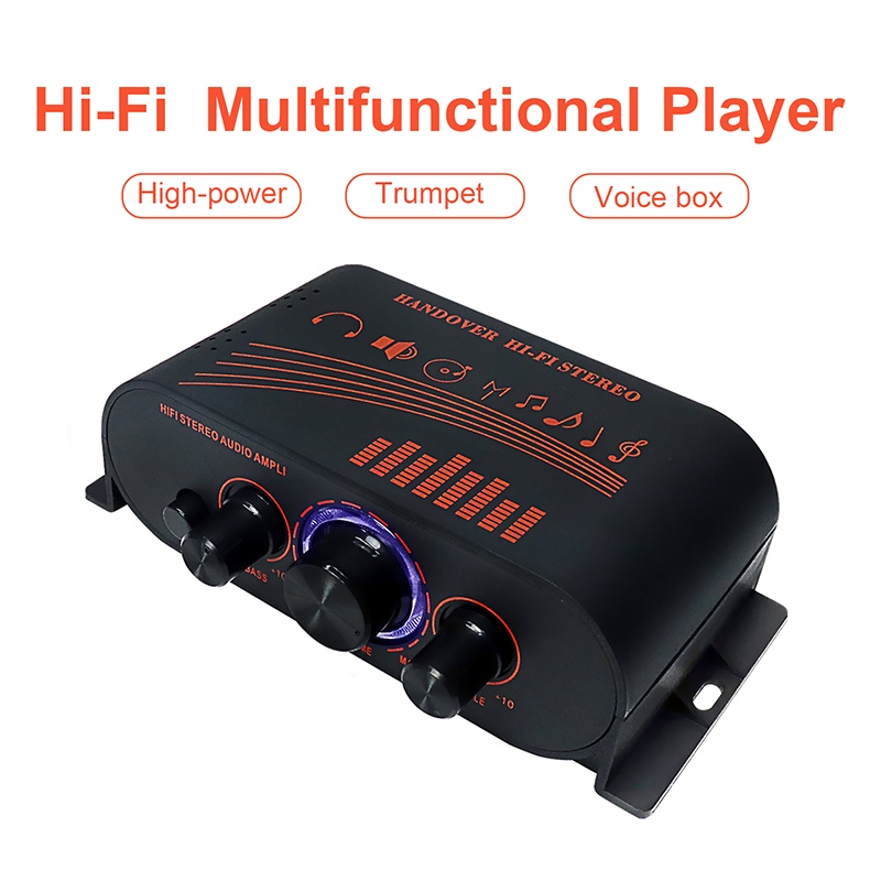 AK170 Alto-Falante Bluetooth Para Carro Dc12v HIFI mini Amplificador De Alta Potência