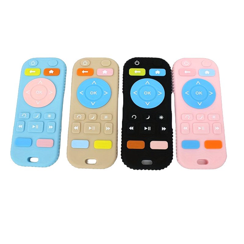 1 peça mordedor de bebê Silicone controle remoto mordedor dos desenhos animados controle remoto mordedor Molar brinquedo em Oferta na Shopee