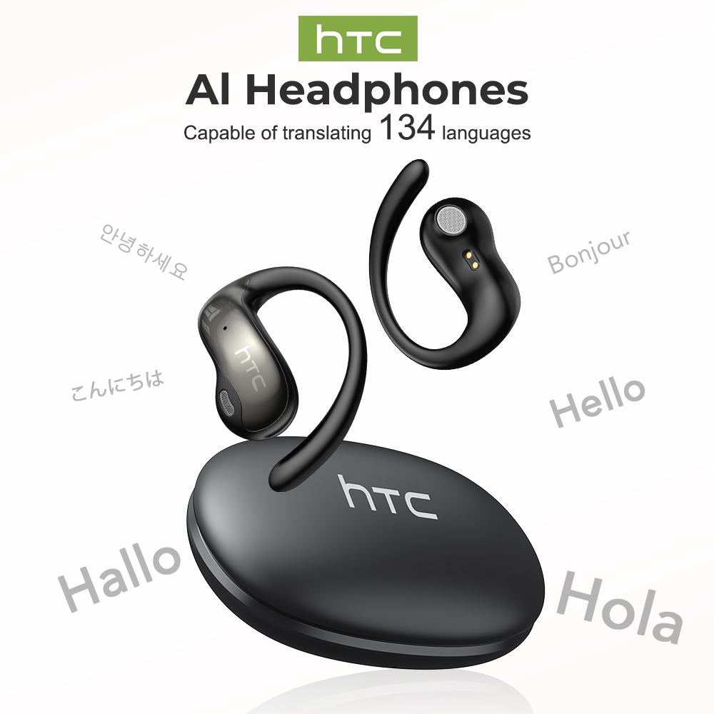 HTC NE19 Fones De Ouvido Bluetooth AI Tradução 134 Idiomas HIFI Som Estéreo Sem Fio Com Microfone