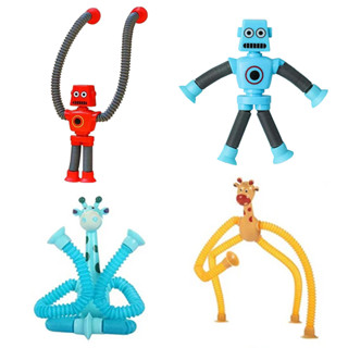 Brinquedos Infantis de Sucção Giraffe Robot Pop Tube Sensorial para Alívio de Estresse e Educação Precoce em Oferta na Shopee