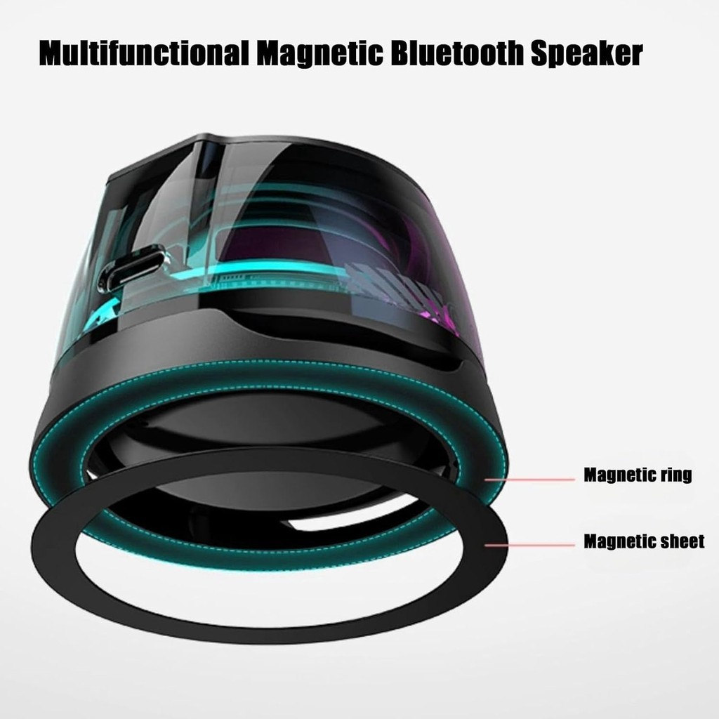 Novo alto-falante Bluetooth magnético sem fio SPRISE G200, portátil e multifuncional, mini caixa de som para telefone.