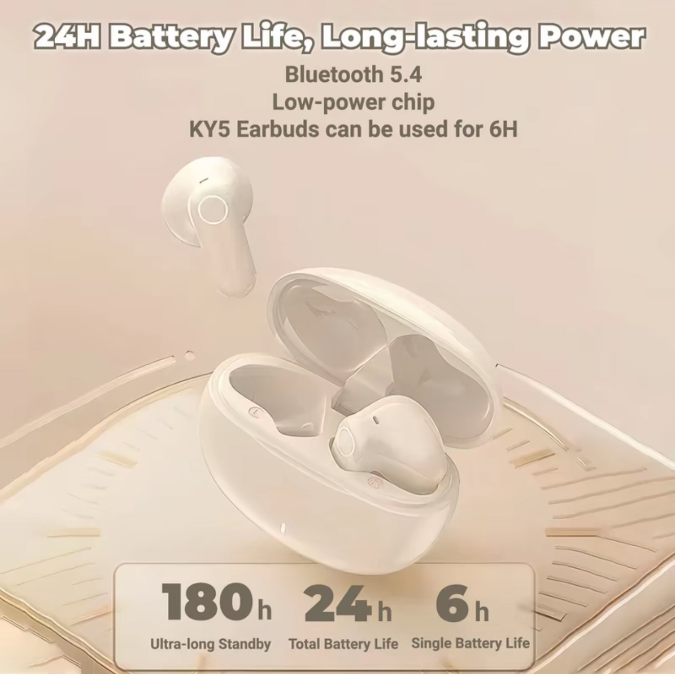  KY5 Fones de ouvido Bluetooth Fones de ouvido sem fio Mini Tamanho Controle por Toque Fone de Ouvido de Alta Qualidade