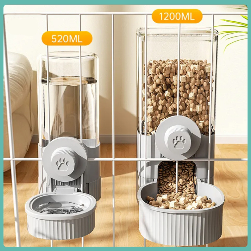 Dispensador De Água Suspenso Para Gaiola De Animais De Estimação , Alimentador Automático E Tigela Cães Gatos , Bebedour