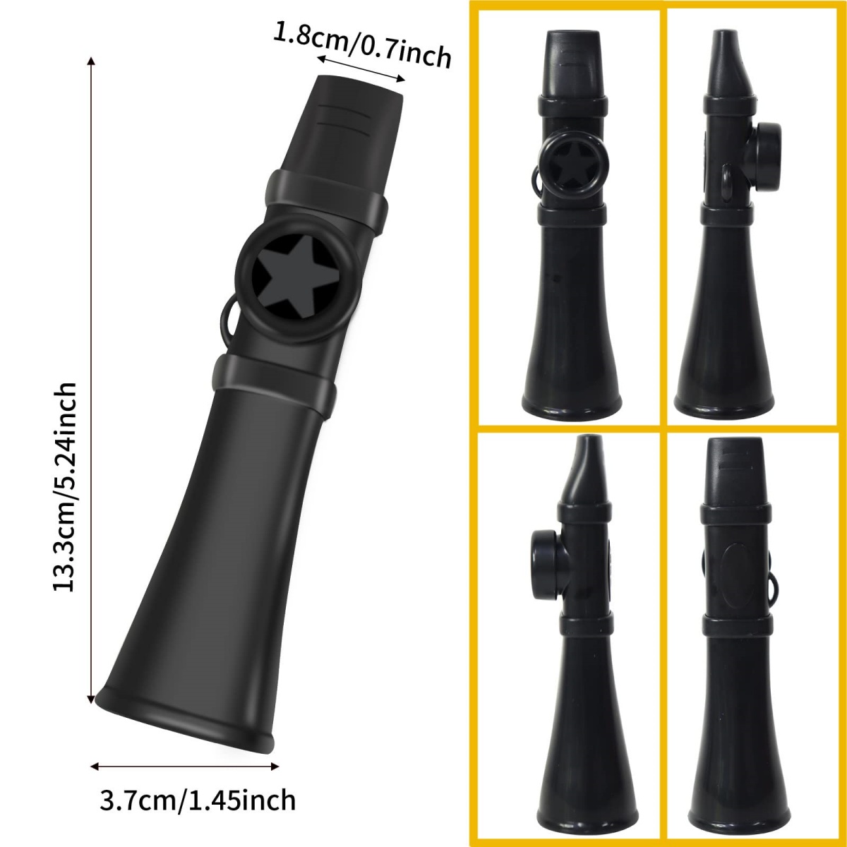 Novo Kazoo de Plástico Portátil Miwayer - Sem necessidade de membranas, fácil de aprender. Instrumentos musicais