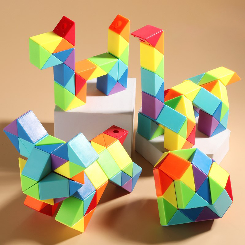 Variedade de Régua Mágica Rainbow 24 Régua Mágica Brinquedos Educativos e Antistress para Crianças