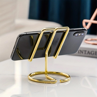 Suporte dourado para celular, estrutura de suporte para mesa, Tablet pequeno, ipad, Universal, escritório, Rack de armaz em Oferta na Shopee
