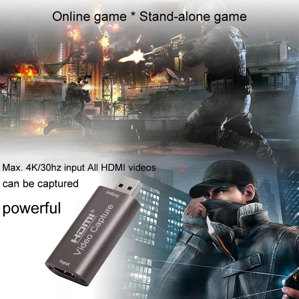 Placa De Captura De Vídeo 1080P USB Para HDMI Laptop Tablet Jogo De Celular Transmissão Ao Vivo