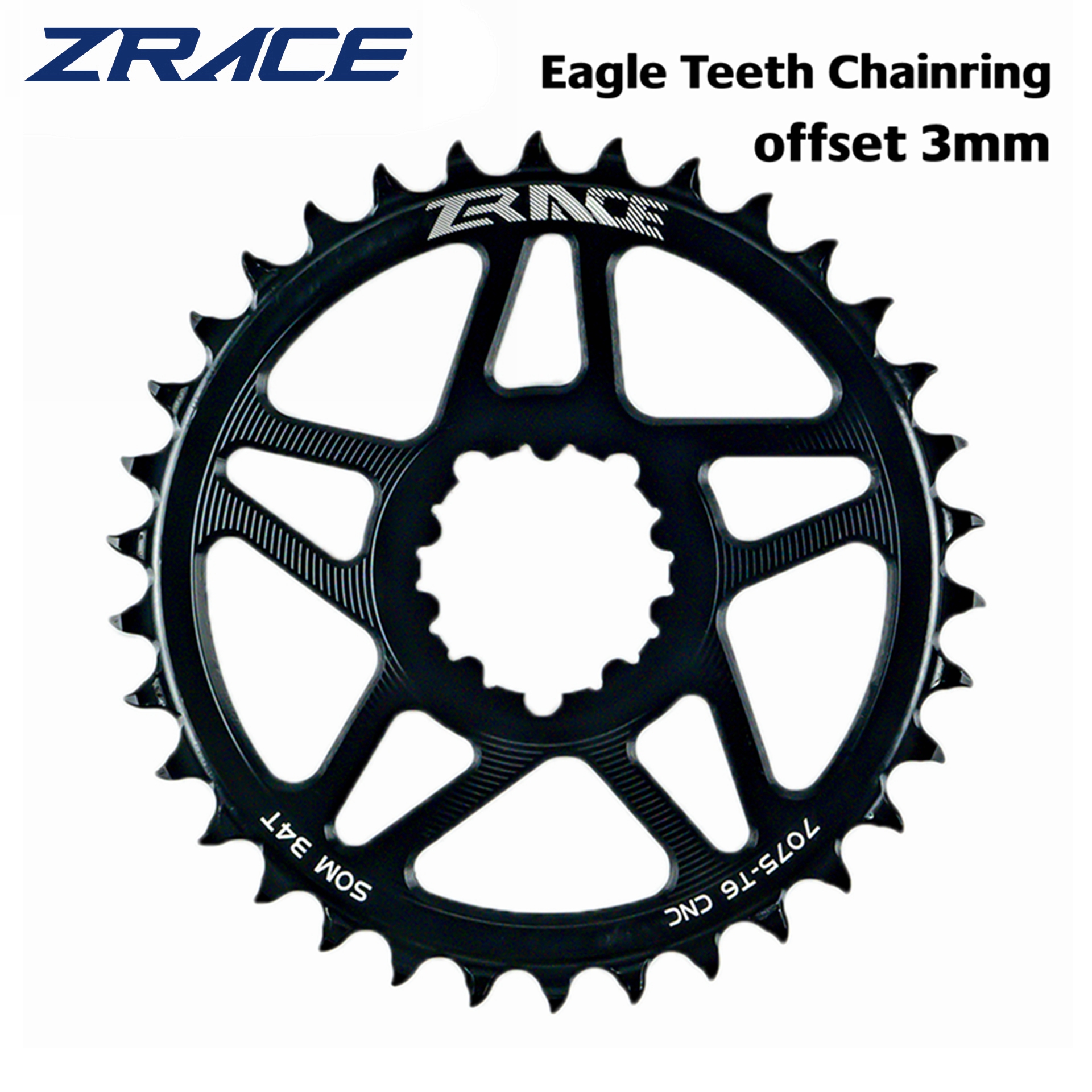 ZRACE 10s 11s 12s offset 3mm coroas de corrente para MTB, montagem direta para pedivela compatível com Eagle