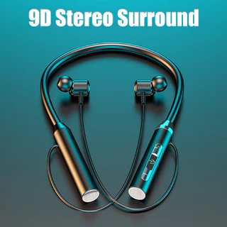 Fones De Ouvido TWS Sem Fio Bluetooth Magnético Neckband Estéreo Esportes Correndo Com Microfone Red
