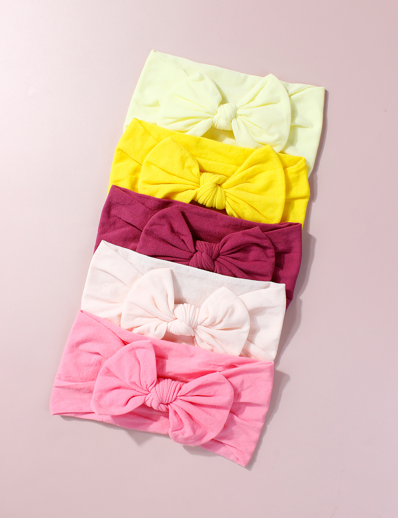 Detalhes do Bebê Recém-Nascido Arco Hairband Conjunto Macio Elástico Bandana Bonito Uso Diário Foto Prop Acessório