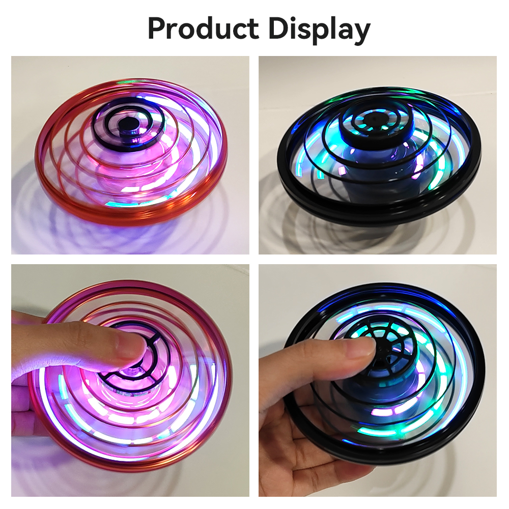 Novo Drone Mini UFO LED 2025 - Brinquedo Voador de Controle Manual para Crianças e Adultos, Boomerange de Suspensão