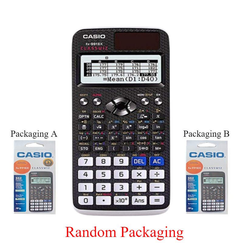 Calculadora Científica Original Casio FX-991EX FX-991ES Plus FX-82MS Nova Edição 240 Funções 2ª Edição Adequada para Uso