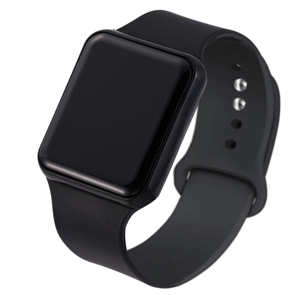 Fones De Ouvido Banda Superior Unisex Silicone Sem Fio LED Digital Esporte Smartphones Relógio Para Homem