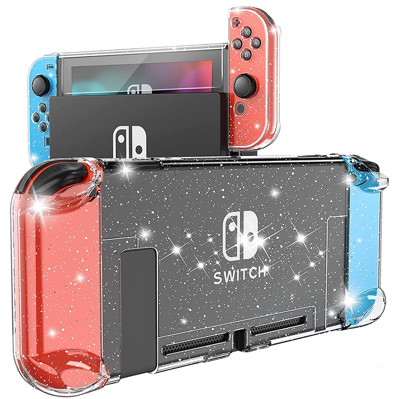 Nova Capa Protetora Transparente e Dockável para Nintendo Switch e Switch OLED