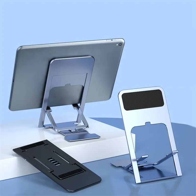 Suporte Universal para Celular e Tablet, Ajustável para iPhone, iPad, Dobrável, Mesa de Desk para Celular