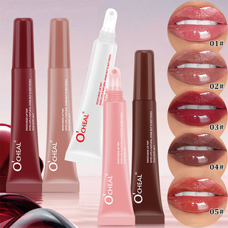 Batom Ocheal Water-Light Dudu : Brilho Espelhado , Óleo Labial Rico , Hidratante E Sem Ma…