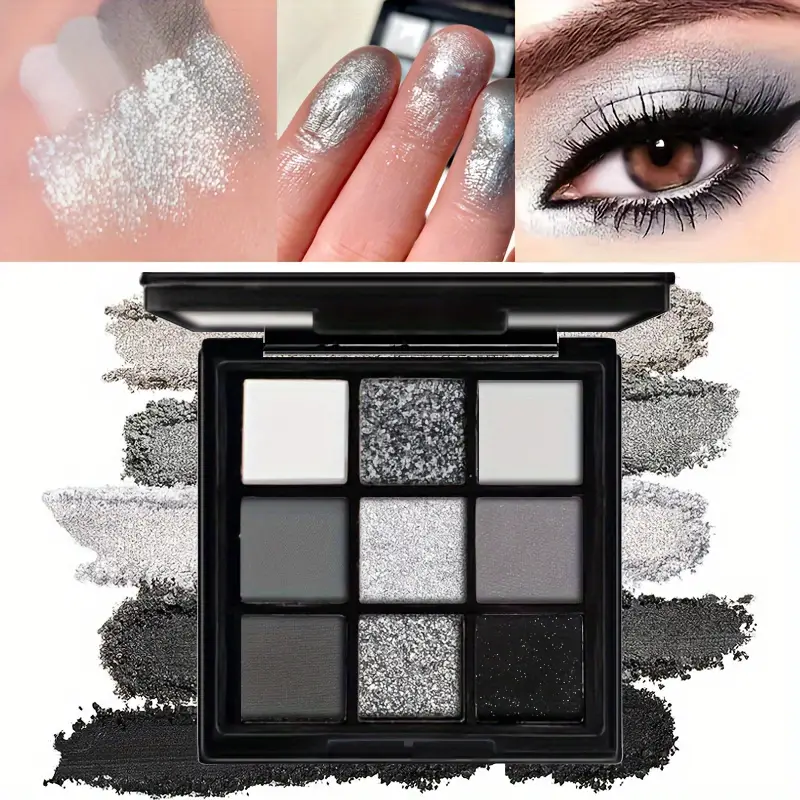 Paleta De Sombras De Nove Cores De Cisne Preto Halloween Maquiagem Esfumaçada Escuro Punk Perolado Sombra Fosca em Oferta na Shopee