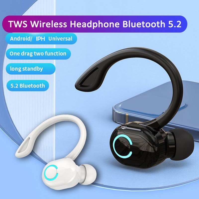 Fone De Ouvido Único Pendurado Fones Sem Fio Bluetooth Gancho Escritório Negócios Longa Espera