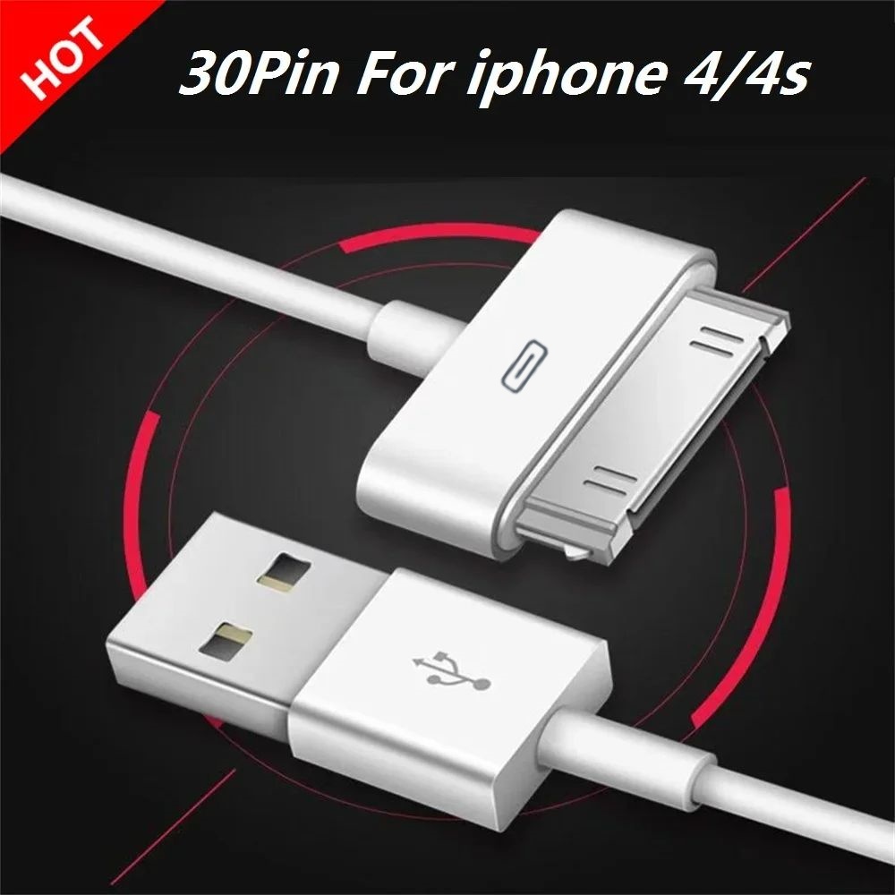Para iPhone 4 4s 3G 3GS iPad 1 2 3 iPod Adaptador Acessórios Nano Touch Cabo de Carregamento Cabo de Dados Carregador