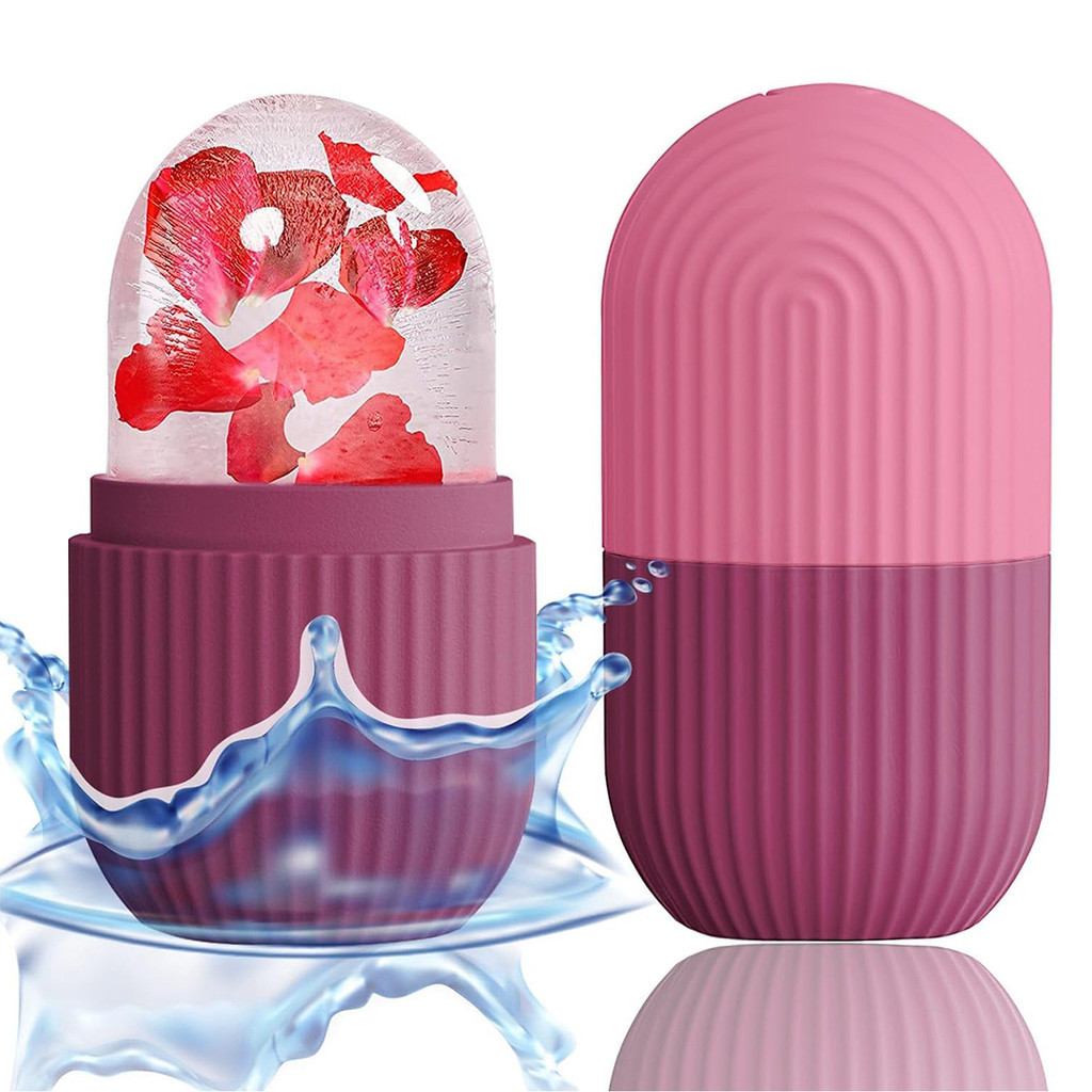 Rolo Facial De Gelo De Silicone De 1 Unidade-Massagem De Pele-De Beleza Para Olhos , Pescoço E Rosto