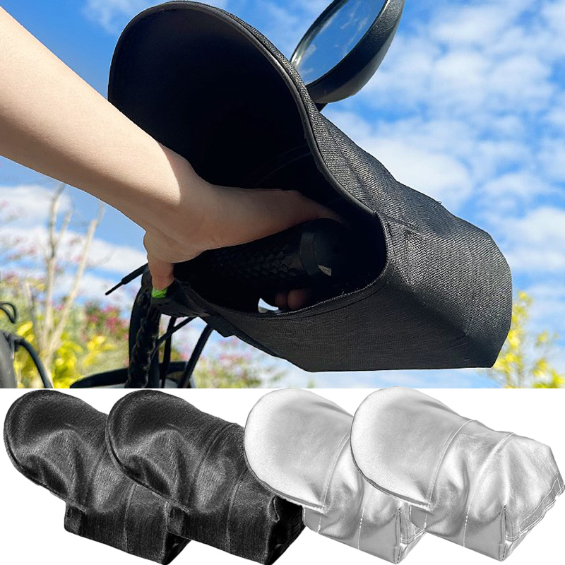Capa de Guidão Protetora à Prova d'Água para Motocicleta - Protetor Solar para Mão de Motocicleta/Bicicleta - Acessórios
