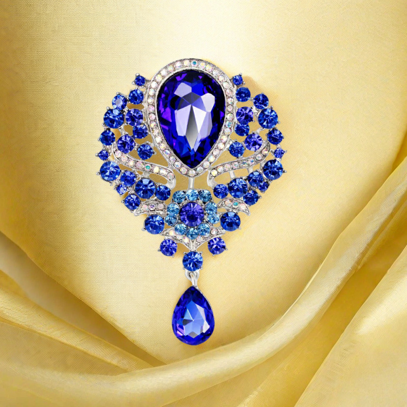 Detalhes do Broche Elegante – Alfinete De Joia Vintage Exagerado , Peça De Declaração Ousada Para Blazers E Casacos