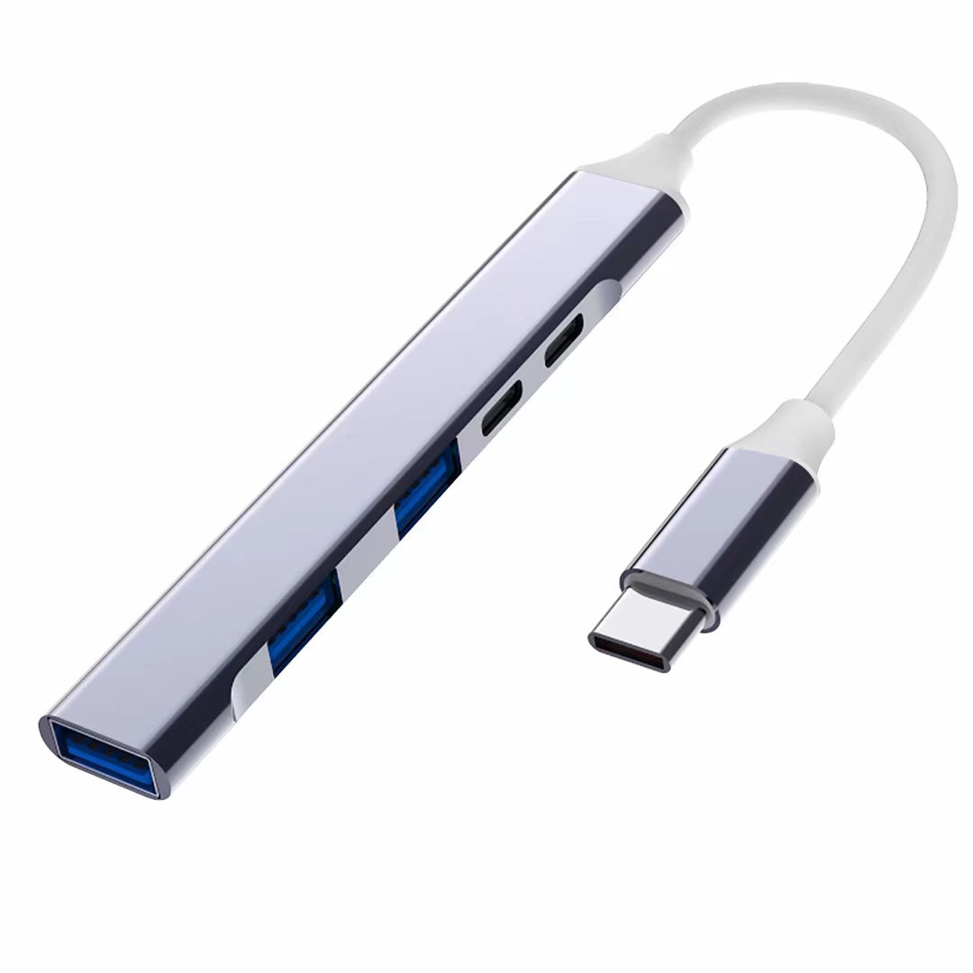  PD Charge USB C HUB Tipo C 3.0 Alumínio 5 em 1 Extensão Rápida Transferência de Dados Dispositivos Tablet Computador PC