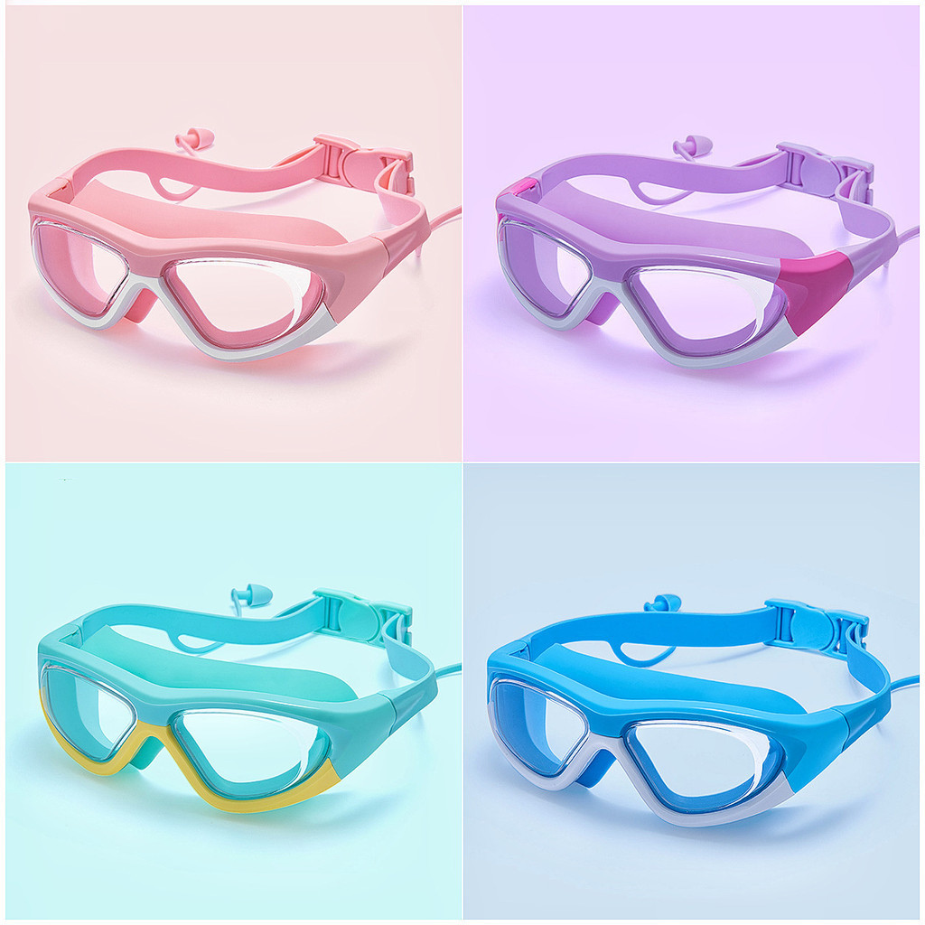 Crianças Óculos De Natação Grande Angular HD Silicone Selo Anti-Nevoeiro À Prova Dwaterproof Água Meninos Meninas Profis