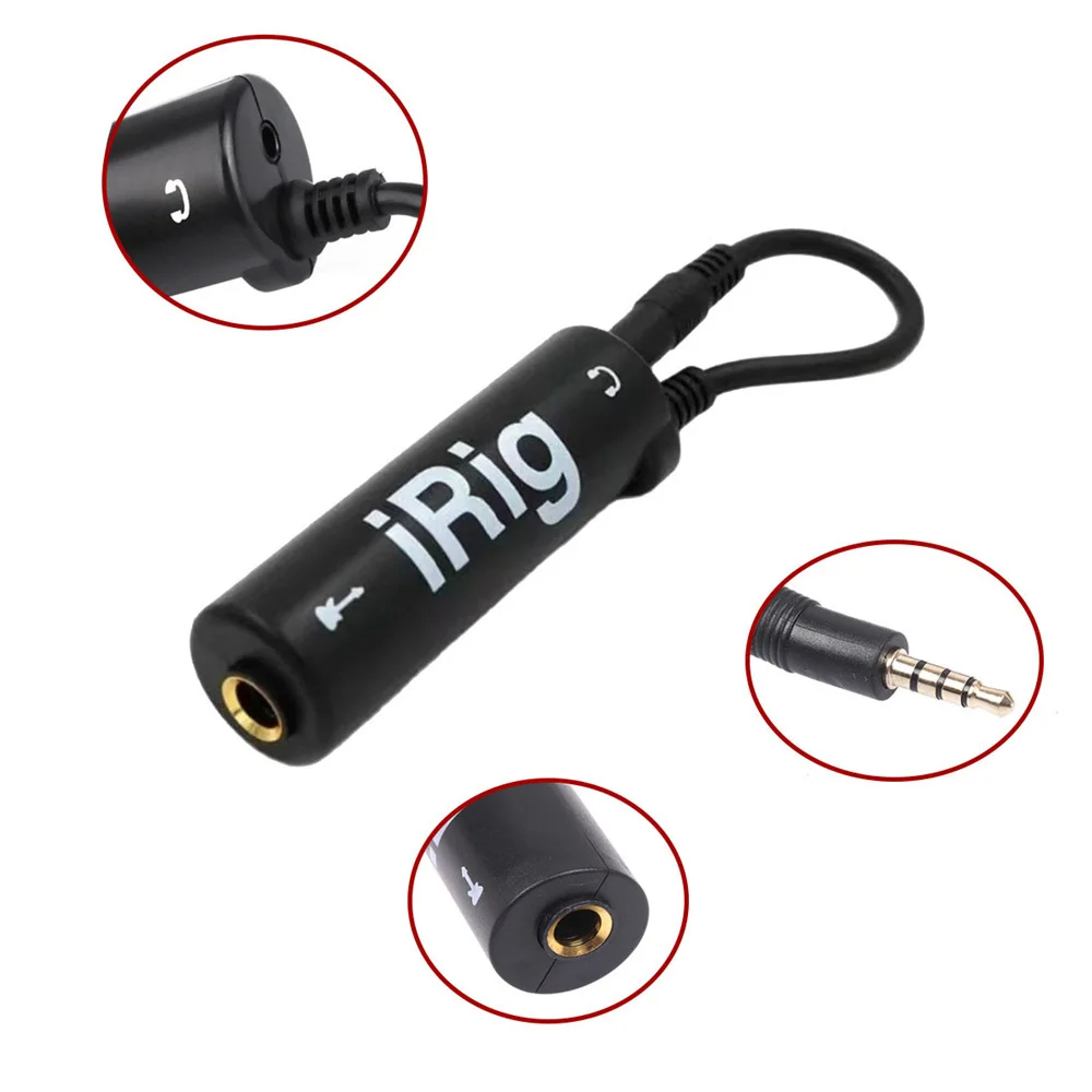 Novo Conversor de Interface de Guitarra IRIG – Adaptador de Áudio de 3,5 mm com Cabo Premium (Sinal de Baixo Ruído)