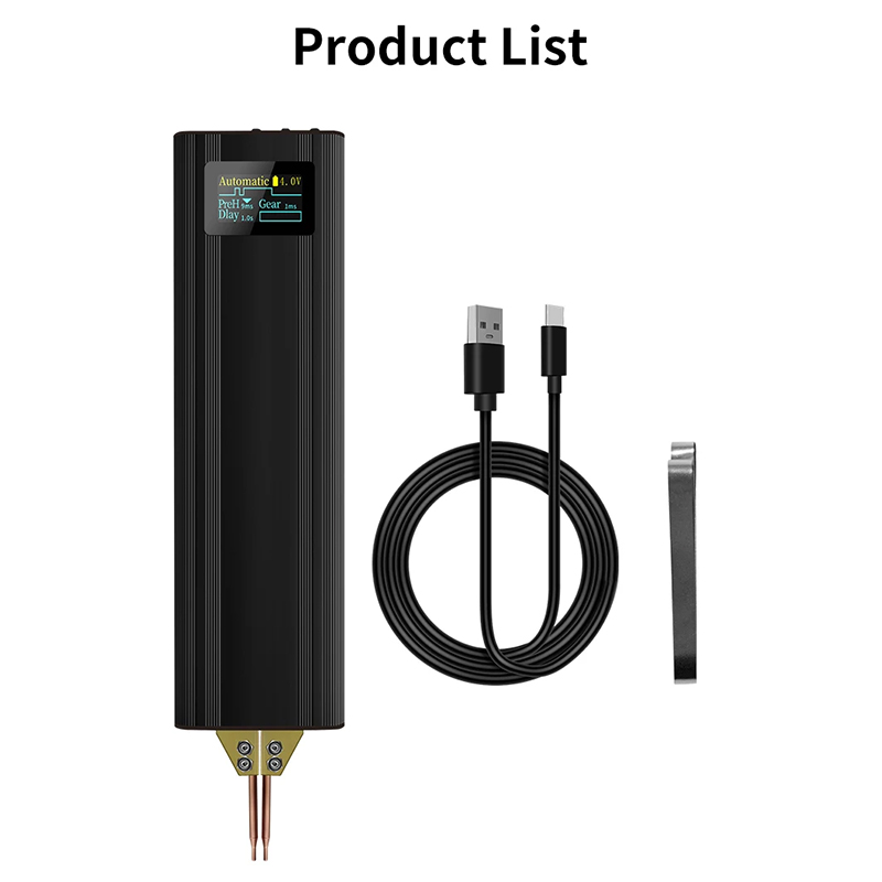 Soldador A Ponto 80 Engrenagens com Display Digital e Gatilho Automático para Bateria 18650