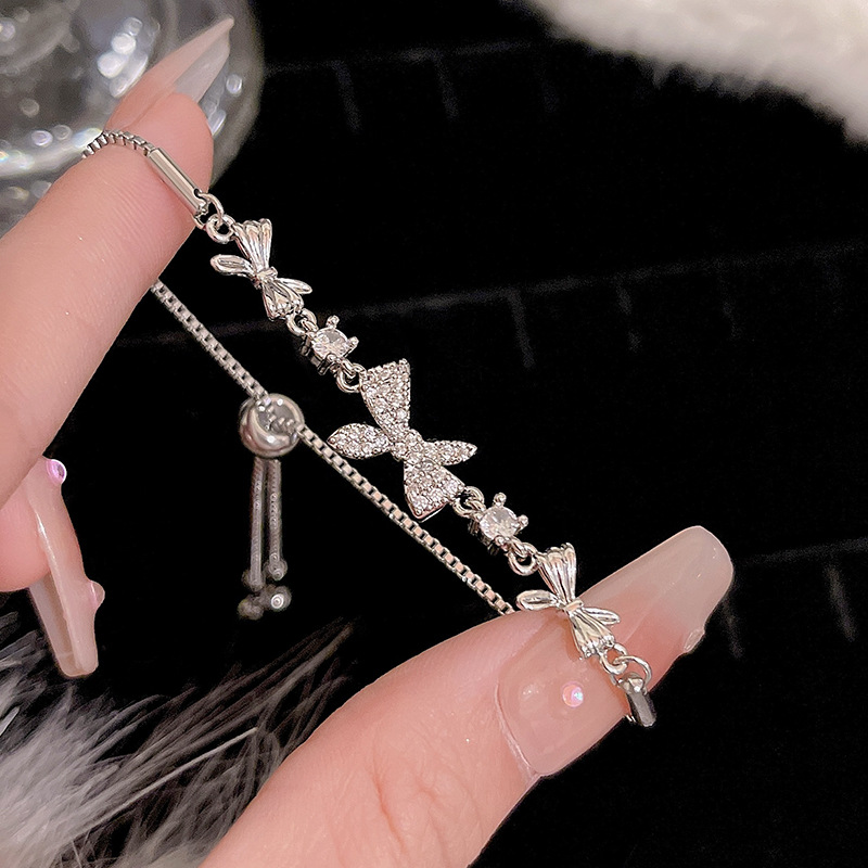 Pulseira De Arco Ajustável Para Mulheres Cordão De Prata Minimalista Joia Presente
