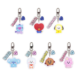 Chaveiro BT21 De Desenho Animado Da Moda Coreana Para Mulheres Presentes De Acrílico
