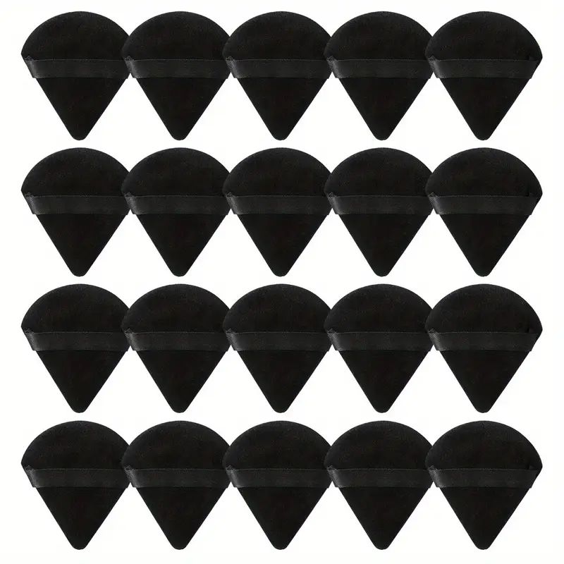 Esponjas De Maquiagem Triangulares De Veludo Super Macias E Reutilizáveis , Conjunto Multicolorido De 20 Liquidificadore