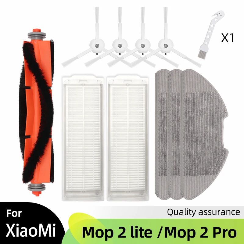 Peças De Reposição Para Xiaomi Mijia Robot Vacuum Mop 2 Lite/2 Pro Filtro De Escova Lateral Principal