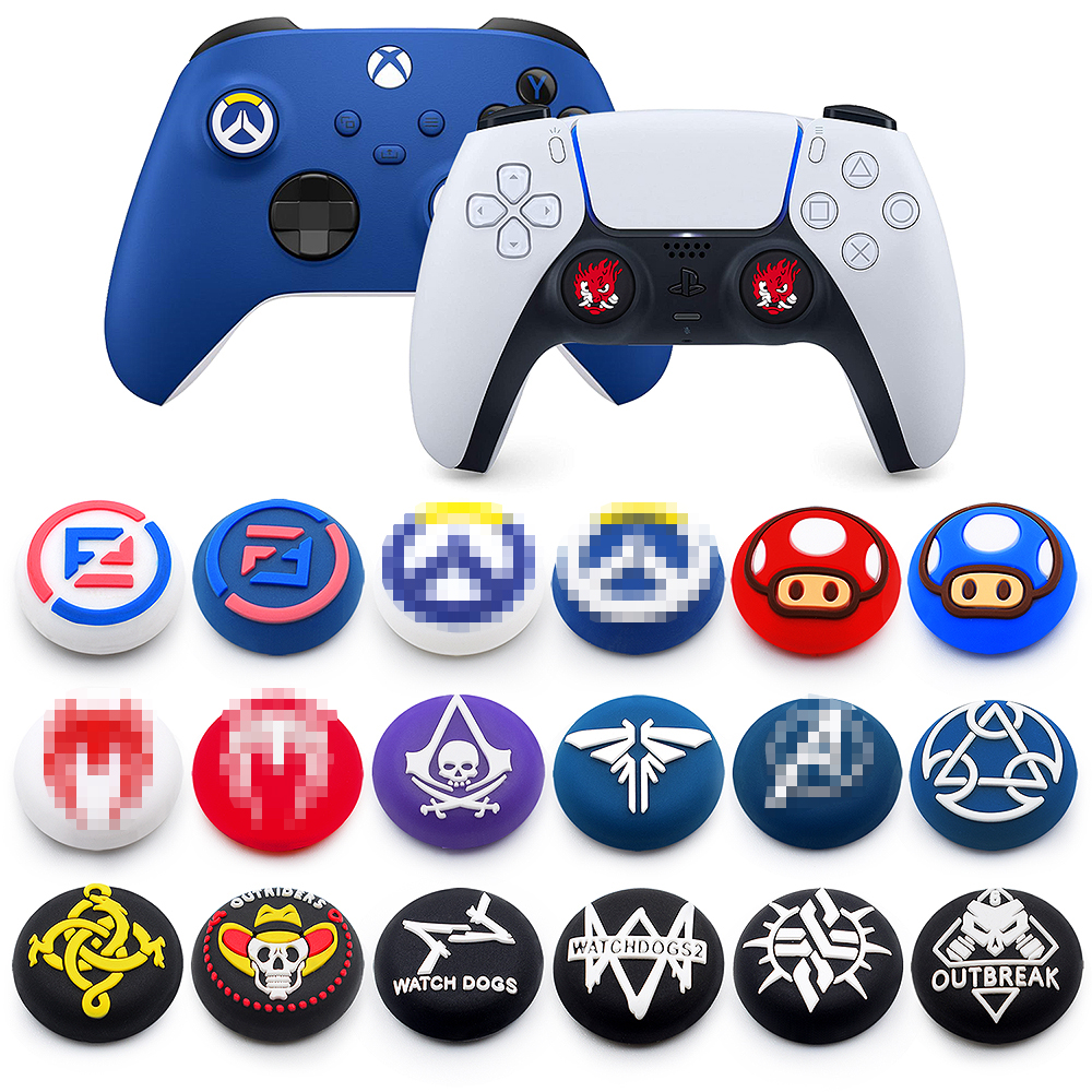 Tampas De Aperto De Polegar 2 Peças Para Sony Playstation5 PS5 PS4 PS3 PS2 XBOX Um Controlador Joystick De Silicone Maci